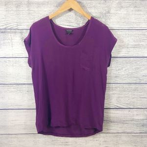 Club Monaco silk one pocket top Size small